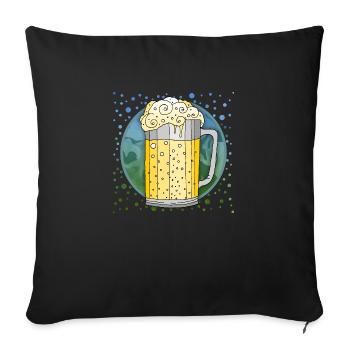 Becher - Sofakissenbezug 45 x 45 cm - Schwarz - Vorne