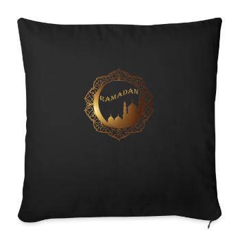 Un Ramadan en Or - Housse de coussin décorative 45 x 45 cm - noir - Devant