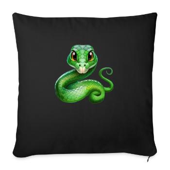 Viper clothing - Sofa pillowcase 17,3'' x 17,3'' (45 x 45 cm) - black - Front