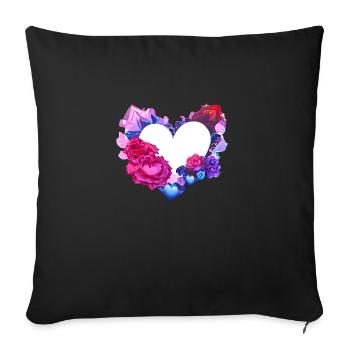 Mother's Day Wedding Valentine's Day Love Engagement - Sofa pillowcase 17,3'' x 17,3'' (45 x 45 cm) - black - Front