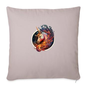 flamboyant unicorn - Sofa pillowcase 17,3'' x 17,3'' (45 x 45 cm) - light taupe - Front