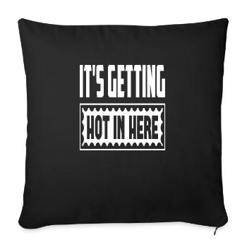 Il fait chaud ici - Housse de coussin décorative 45 x 45 cm - noir - Devant