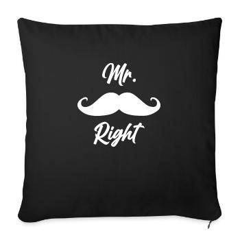 Lustiger Spruch Witzig Humor Geschenkidee - Sofakissenbezug 45 x 45 cm - Schwarz - Vorne