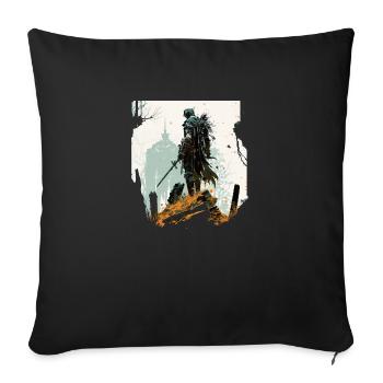 zu Glänzender Paladin - Sofakissenbezug 45 x 45 cm - Schwarz - Vorne