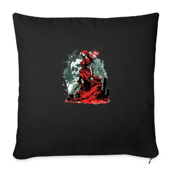 Red Witch - Sofa pillowcase 17,3'' x 17,3'' (45 x 45 cm) - black - Front
