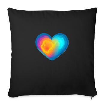 Mother's Day Valentine's Day Wedding Engagement Love - Sofa pillowcase 17,3'' x 17,3'' (45 x 45 cm) - black - Front