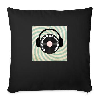 Oldschool Hip Hop - Sofakissenbezug 45 x 45 cm - Schwarz - Vorne
