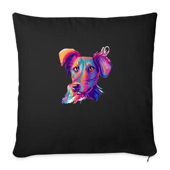 Dogs Terrier Dog Owner Labrador Dog Owner - Sofa pillowcase 17,3'' x 17,3'' (45 x 45 cm) - black - Front