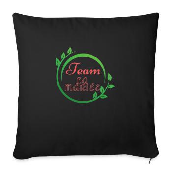 Affichez votre soutien avec notre imprimé - Housse de coussin décorative 45 x 45 cm - noir - Devant
