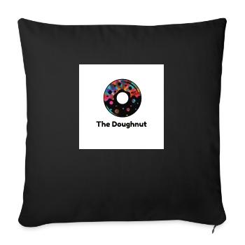 The Doughnut - Sofa pillowcase 17,3'' x 17,3'' (45 x 45 cm) - black - Front