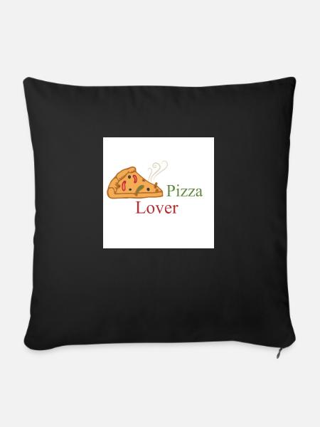 Pizza Lover - Sofakissenbezug 45 x 45 cm - Schwarz