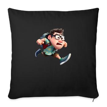 Pals pixélisés - Housse de coussin décorative 45 x 45 cm - noir - Devant