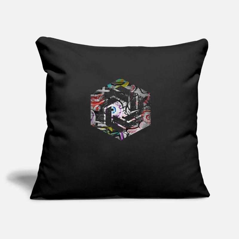 Codage géométrique du programmeur de programmation hexagonale Housse de coussin décorative 45 x 45 cm