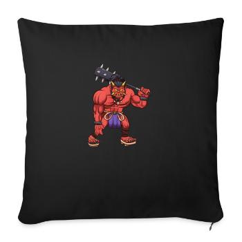 Oni - Housse de coussin décorative 45 x 45 cm - noir - Devant