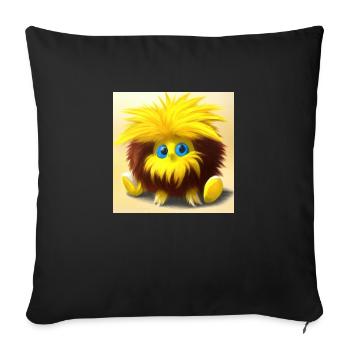 the cuddle No.2 - Sofa pillowcase 17,3'' x 17,3'' (45 x 45 cm) - black - Front