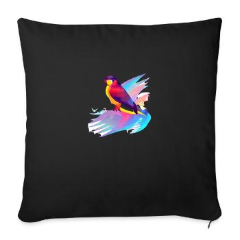 Budgerigar Bird Cockatiel Bird Owner - Sofa pillowcase 17,3'' x 17,3'' (45 x 45 cm) - black - Front