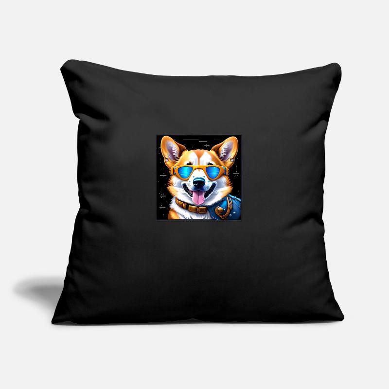Futuristic Corgi Sofa pillowcase 17,3'' x 17,3'' (45 x 45 cm)