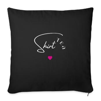 Tee-Shirt - Sofakissenbezug 45 x 45 cm - Schwarz - Vorne