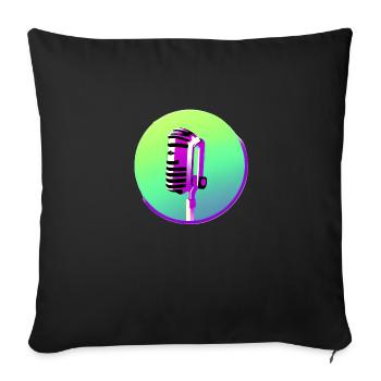 Singer Vocals Musicians Band Singing Hobby Singers - Sofa pillowcase 17,3'' x 17,3'' (45 x 45 cm) - black - Front