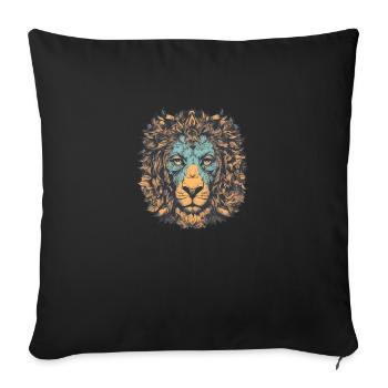 Your lion darling - Sofa pillowcase 17,3'' x 17,3'' (45 x 45 cm) - black - Front