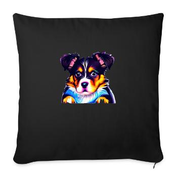 Rottweiler Dog Owner Dog Owner - Sofa pillowcase 17,3'' x 17,3'' (45 x 45 cm) - black - Front