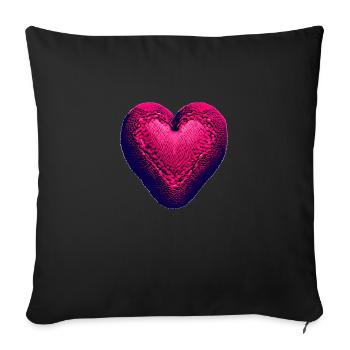 Wedding Love Valentine's Day Mother's Day Engagement - Sofa pillowcase 17,3'' x 17,3'' (45 x 45 cm) - black - Front