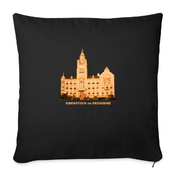 Eibenstock Erzgebirge Saxony Resort - Housse de coussin décorative 45 x 45 cm - noir - Devant