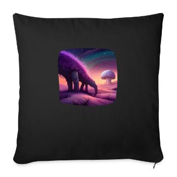 Fantasy creature mystical - Sofa pillowcase 17,3'' x 17,3'' (45 x 45 cm) - black - Front