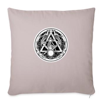 Illuminati goddess - Sofa pillowcase 17,3'' x 17,3'' (45 x 45 cm) - light taupe - Front