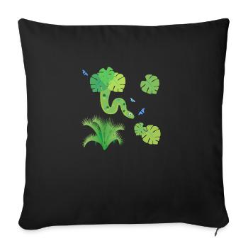 La fièvre de la jungle - Housse de coussin décorative 45 x 45 cm - noir - Devant