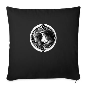 Gems 2 men - Sofa pillowcase 17,3'' x 17,3'' (45 x 45 cm) - black - Front
