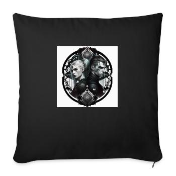 couple - Housse de coussin décorative 45 x 45 cm - noir - Devant