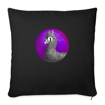 Zen Alpaca - Sofa pillowcase 17,3'' x 17,3'' (45 x 45 cm) - black - Front