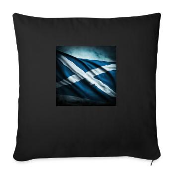 Scotland Flag Flag - Sofa pillowcase 17,3'' x 17,3'' (45 x 45 cm) - black - Front