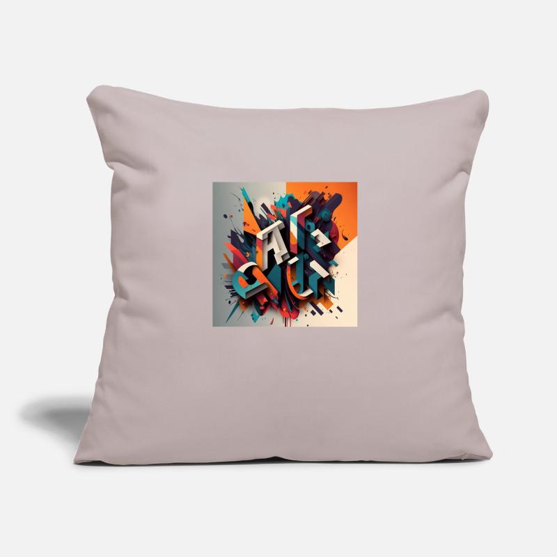 Graffiti Housse de coussin décorative 45 x 45 cm