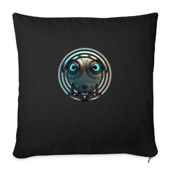 Dans le robot - Housse de coussin décorative 45 x 45 cm - noir - Devant