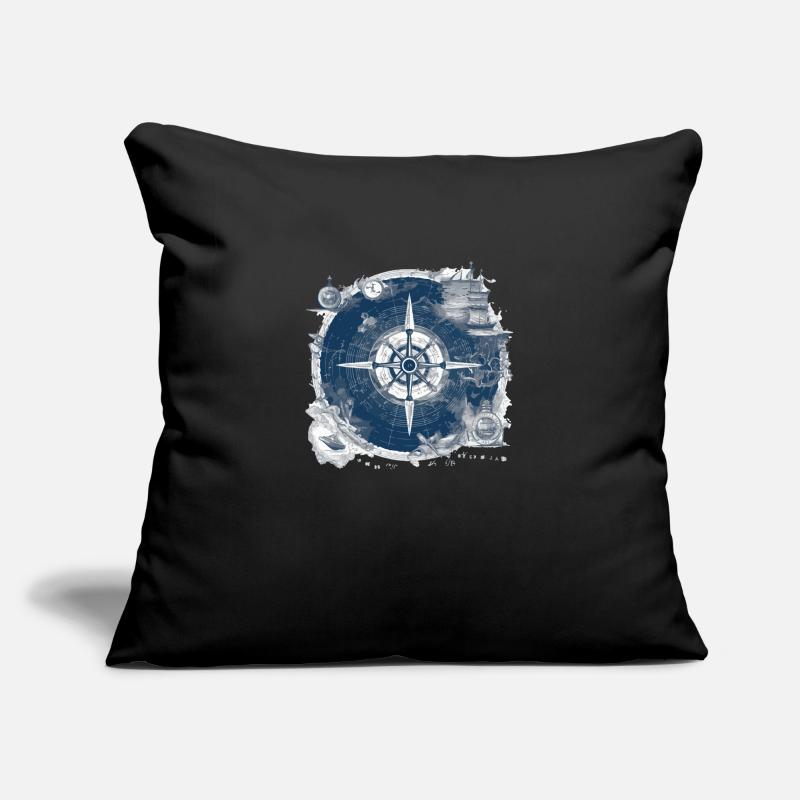 Old nautical chart Sofa pillowcase 17,3'' x 17,3'' (45 x 45 cm)