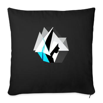 Fashionably late - Sofa pillowcase 17,3'' x 17,3'' (45 x 45 cm) - black - Front