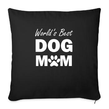 Dog Hund - Sofa pillowcase 17,3'' x 17,3'' (45 x 45 cm) - black - Front