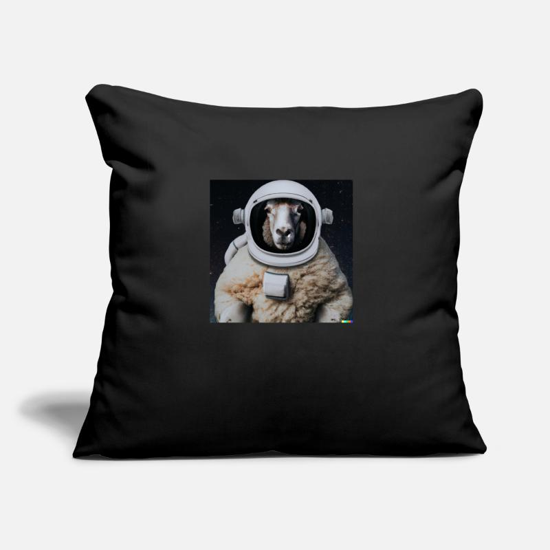 Sheep stronauts conquer space!? Sofa pillowcase 17,3'' x 17,3'' (45 x 45 cm)