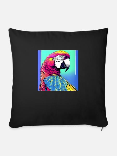 Neon Ara - Sofakissenbezug 45 x 45 cm - Schwarz