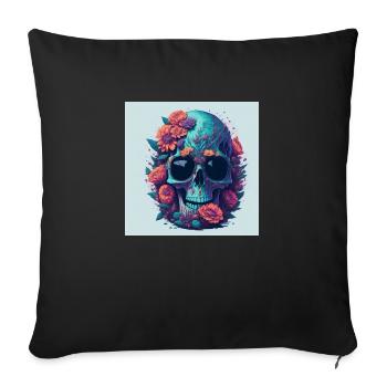 Lunettes de soleil Skull Skull - Housse de coussin décorative 45 x 45 cm - noir - Devant