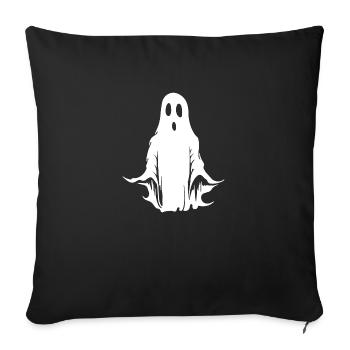 Ghost Ghosts Witching Hour Halloween - Sofa pillowcase 17,3'' x 17,3'' (45 x 45 cm) - black - Front
