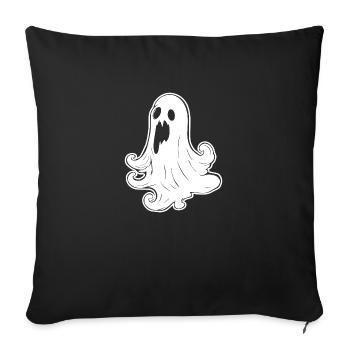 Ghost Ghosts Witching Hour Halloween - Sofa pillowcase 17,3'' x 17,3'' (45 x 45 cm) - black - Front