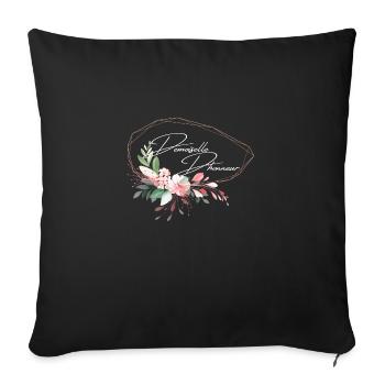 Demoiselle d'honneur - Housse de coussin décorative 45 x 45 cm - noir - Devant