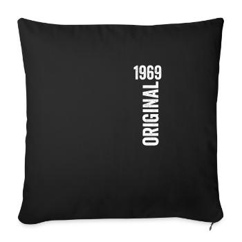 1969 Original Birthday Gift 1969 - Sofa pillowcase 17,3'' x 17,3'' (45 x 45 cm) - black - Front