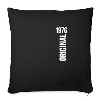 1976 Original Birthday Gift 1976 - Sofa pillowcase 17,3'' x 17,3'' (45 x 45 cm) - black - Front