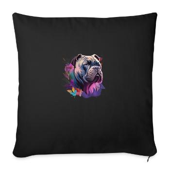 Cane Corso - Sofa pillowcase 17,3'' x 17,3'' (45 x 45 cm) - black - Front