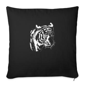 Tigre - Housse de coussin décorative 45 x 45 cm - noir - Devant