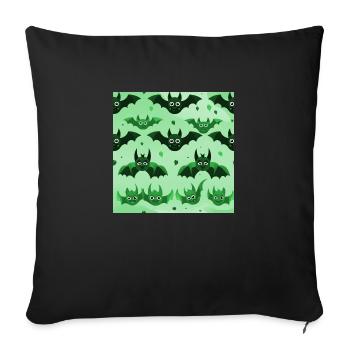 Comic Bat Brigade: Cute Bat Collection - Sofa pillowcase 17,3'' x 17,3'' (45 x 45 cm) - black - Front